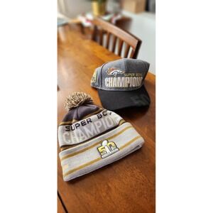 Denver Broncos Super Bowl 50 Champions New Era 9FIFTY Snapback Hat & Beanie